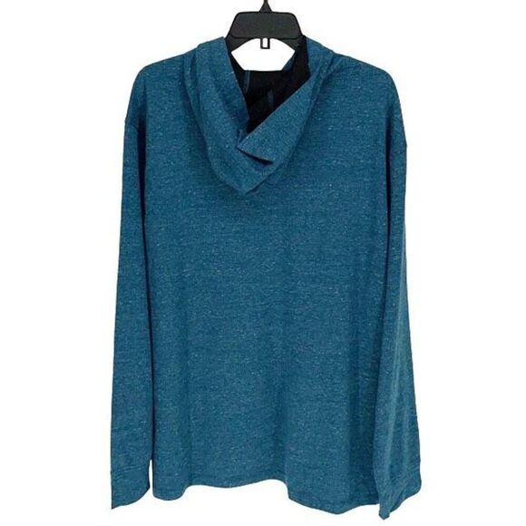 01.Algo Performance Sweater Men XXLarge Teal Blue Hoodie Sweatshirt Pullover SPF - Picture 3 of 10